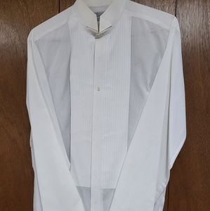 Big and Tall White Tuxedo shirt